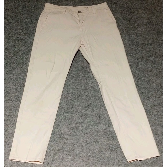 AG ADRIANO GOLDSCHMIED "The Caden" Pale Pink Trouser Women's Size 24R US 6 - Picture 1 of 16